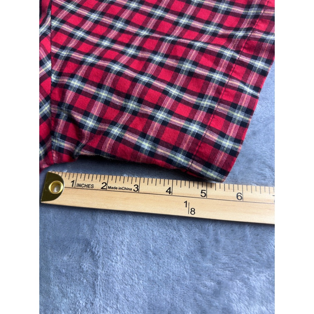 Wrangler Western Shirt Mens 2XT Tall Red Plaid Pearl Snap Short Sleeve - Picture 8 of 8